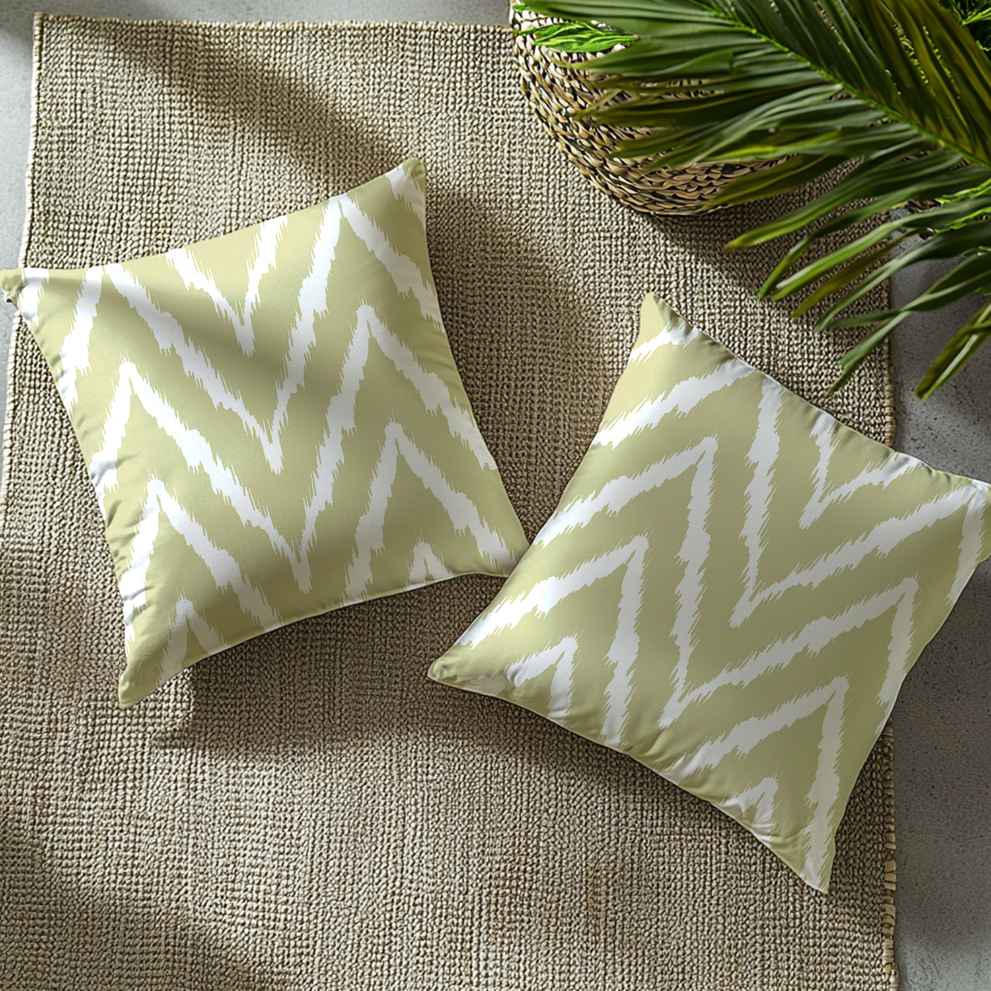 Micro Fire Sage Cushion Cover