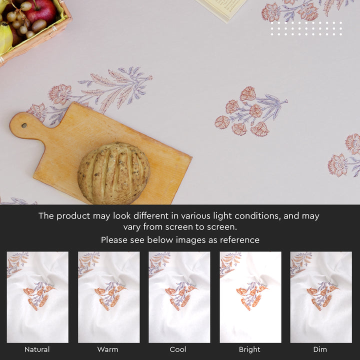 20s Cotton Twill Rosebush Table Cloth (Pack of 1)