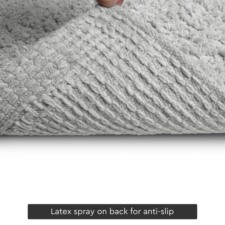 Cotton Light Grey Bathmat (Pack of 2)