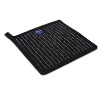 Cotton Butcher Stripes Black Pot Holders (Pack of 2)