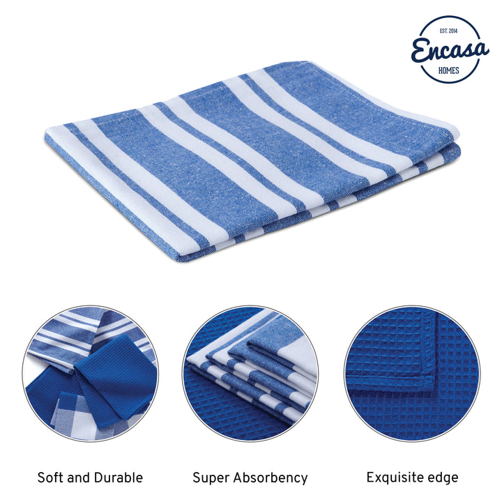 Cotton Blue Kitchen Towel (Pack of 5)