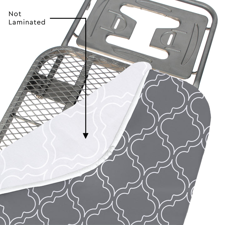 20s Sheeting Grey Tiles Ironing Board Cover (Pack of 1)