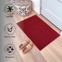 Coir Door Mats for Home Entrance Thick Anti-slip Welcome Doormat with PVC Back | Ideal for Indoor, Outdoor, Patio, Home and Office | Durable and Easy to Clean