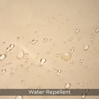 Polyester Beige Shower Curtain (Pack of 1)