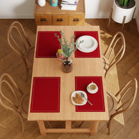 Cotton Red Placemat (Pack of 4)