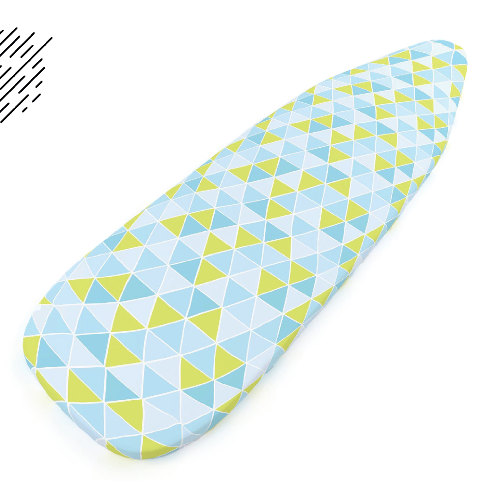 Cotton Twill Triangles Aqua Ironing Board Cover