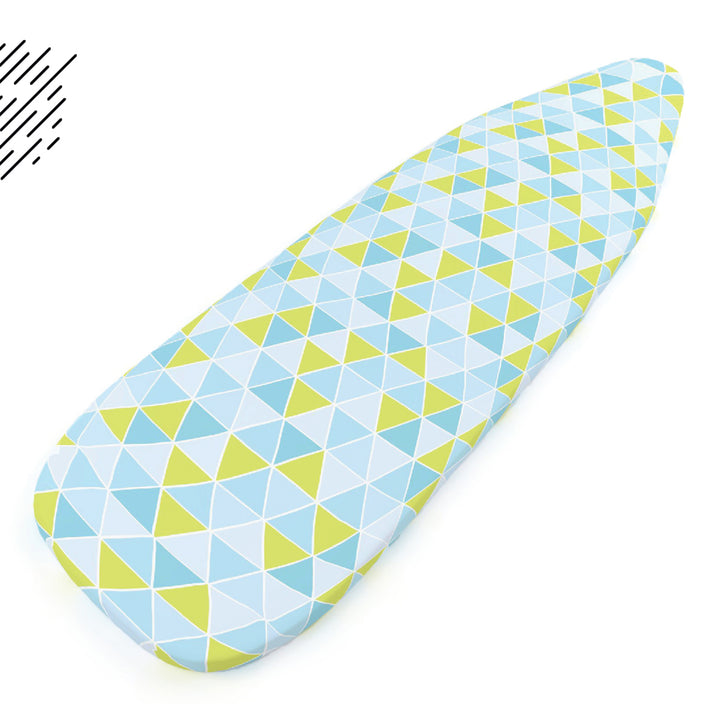 20s Cotton Twill Triangles Aqua Ironing Board Cover (Pack of 1)