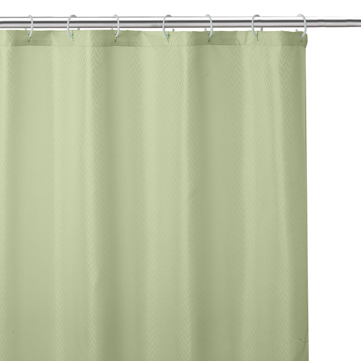 Polyester Mint Shower Curtain (Pack of 1)