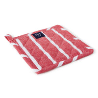 Cotton Roma Red Stripes Pot Holders (Pack of 2)