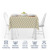 Polyester Chevron Table Cloth (Pack of 1)