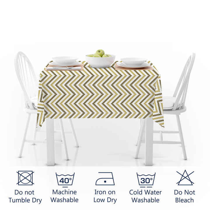 Polyester Chevron Table Cloth (Pack of 1)
