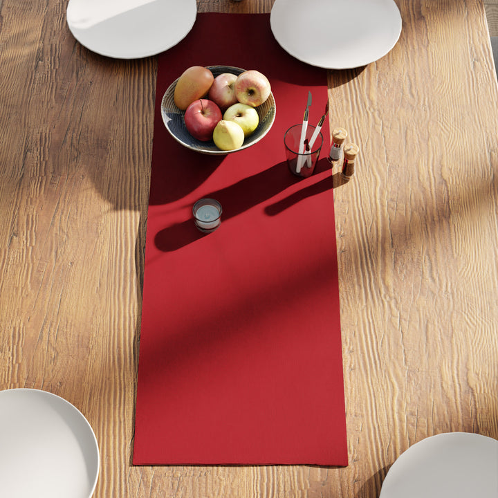 Canvas Deep Red Table Runner (Pack of 1)