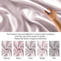 Satin Polyester Silk Rosewater Fabric