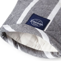 Cotton Roma Grey Stripes Oven Gloves (Pack of 2)