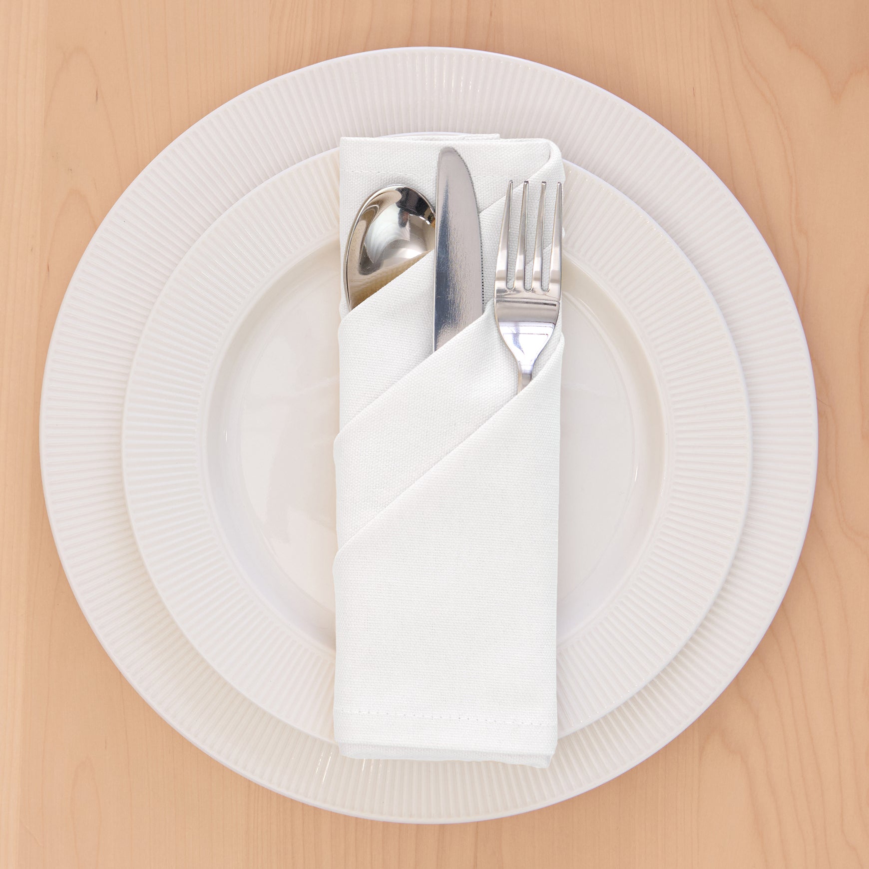 Cotton White Table Napkins (Pack of 6)
