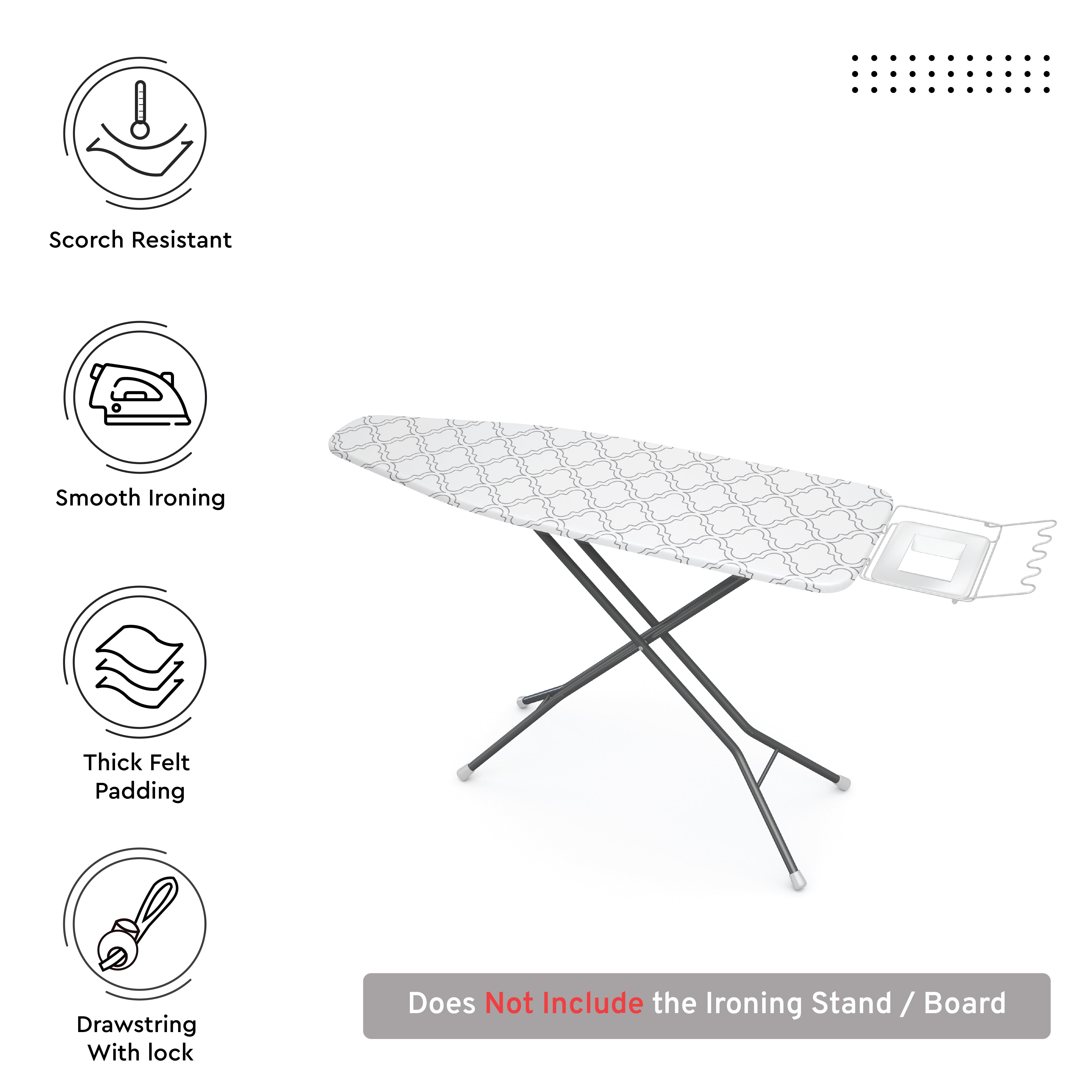 White Tiles Ironing Board Cover