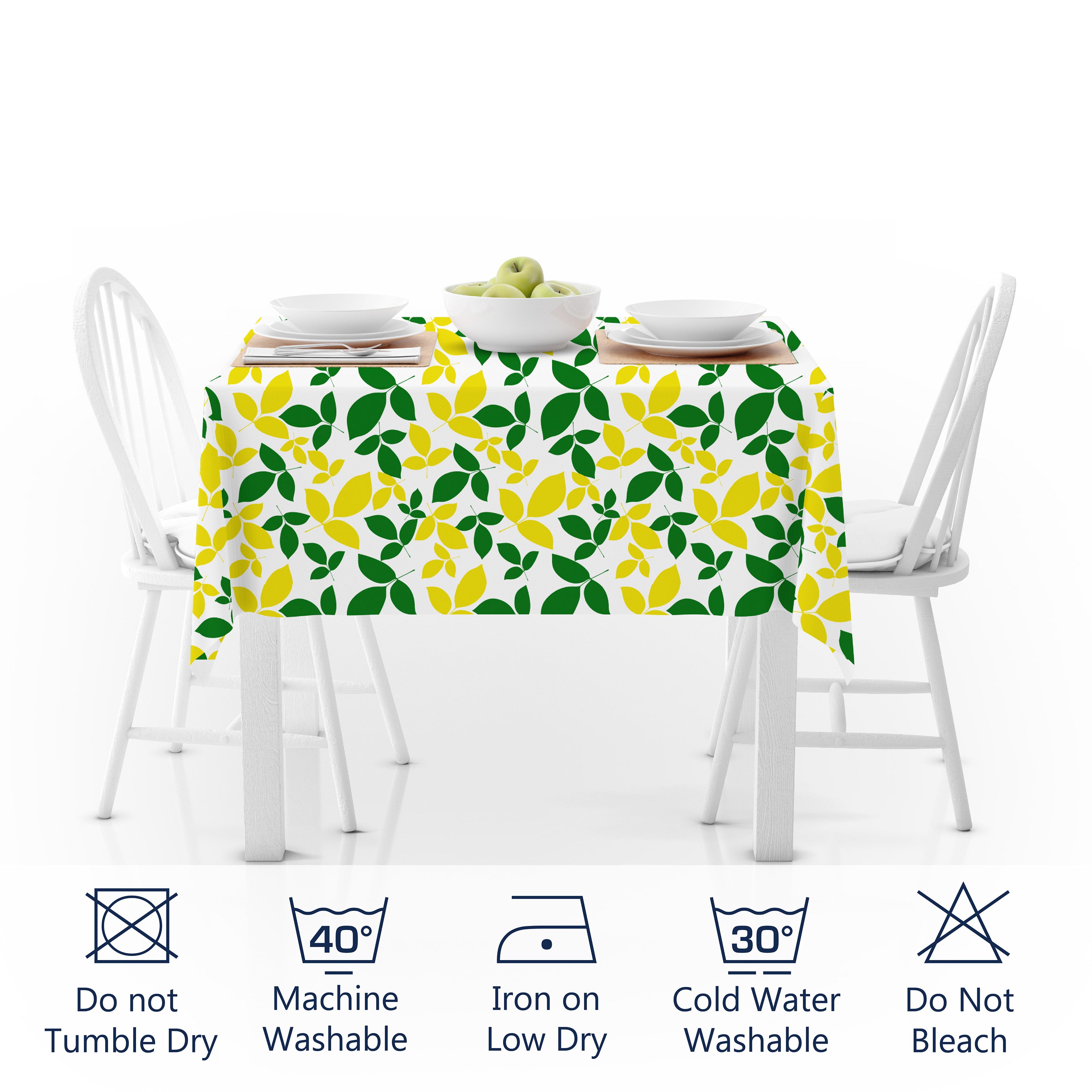 Polyester Leaves Table Cloth (Pack of 1)