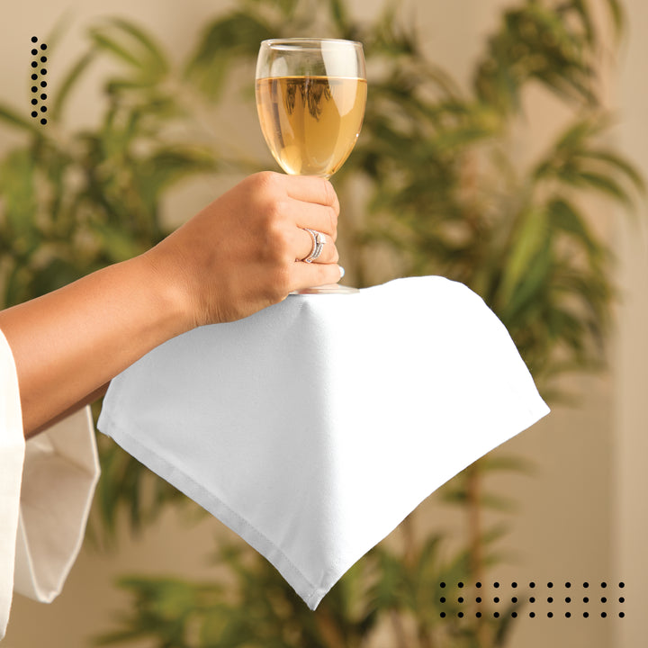 Canvas White Table Napkin (Pack of 12)