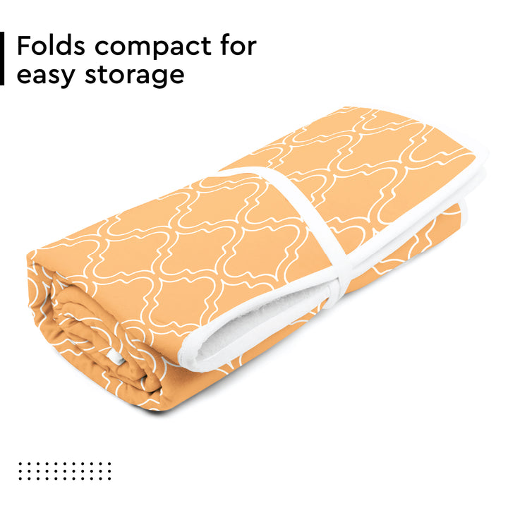 20s Sheeting Peach Tiles Ironing Mat (Pack of 1)