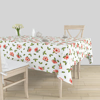 Polyester Hibiscus Table Cloth (Pack of 1)