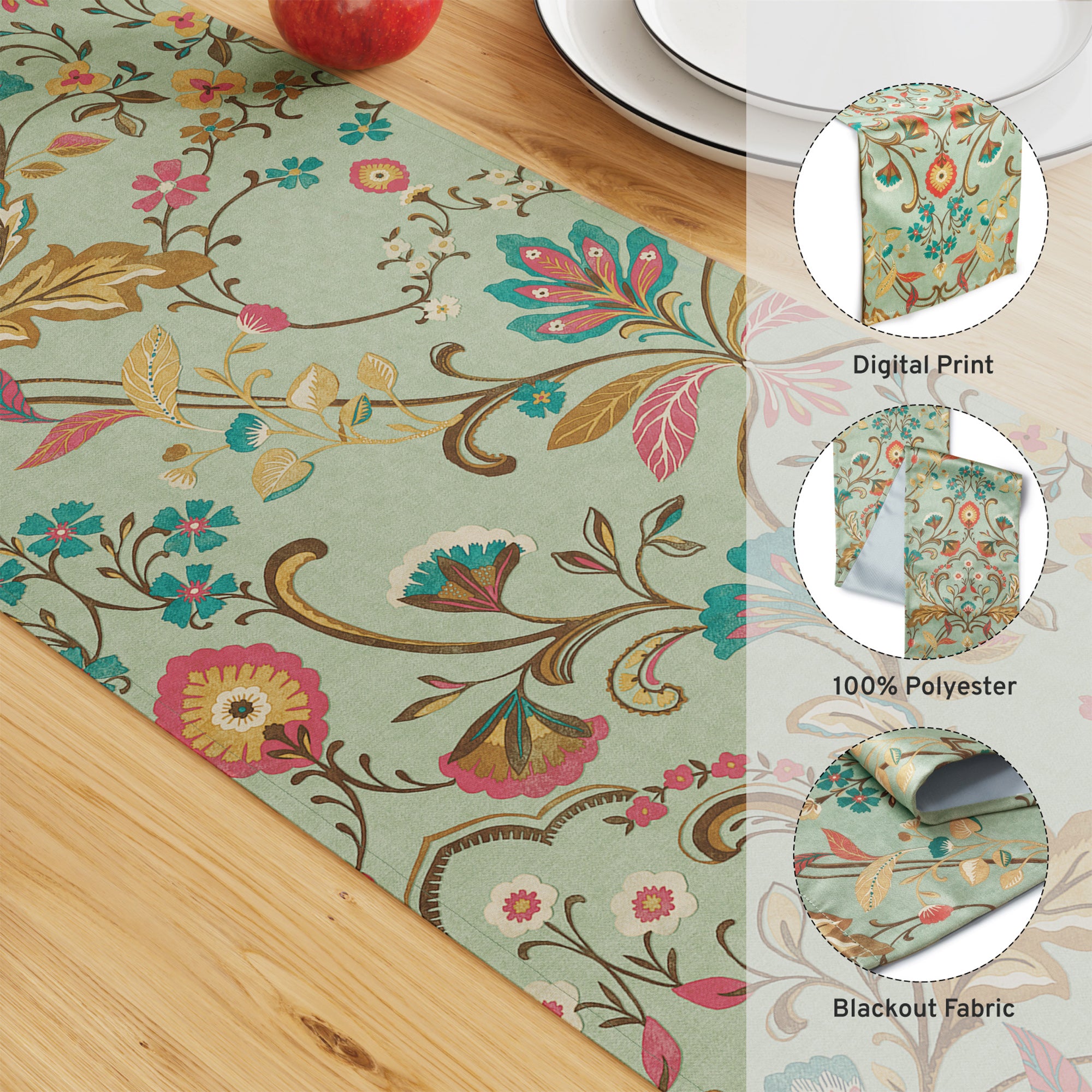 Blackout Polyester T1 Timeless Table Runner (Pack of 1)