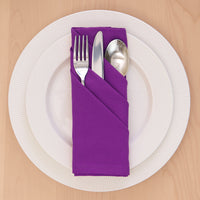 Cotton Purple Table Napkins (Pack of 6)
