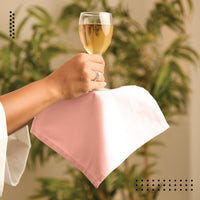Cotton Powder Pink Table Napkins (Pack of 12)