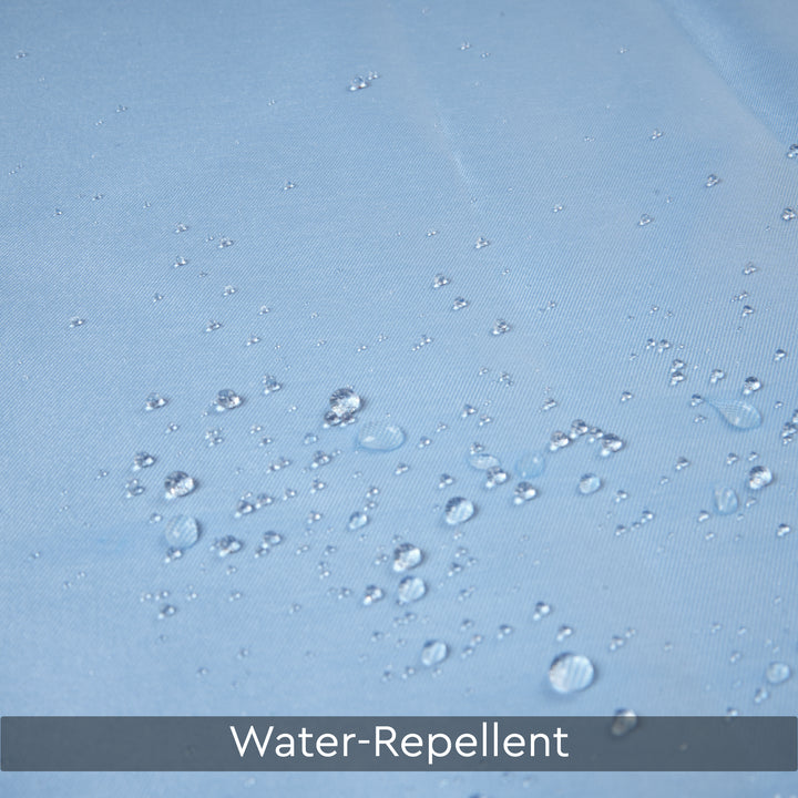 Polyester Blue Shower Curtain (Pack of 1)