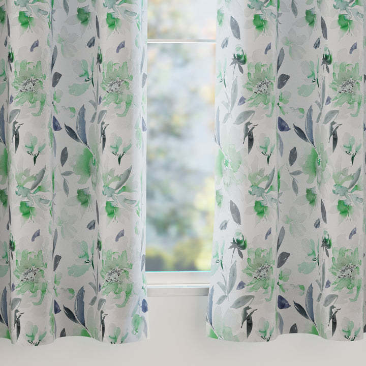 Blackout F1 Green Curtain (Pack of 2)