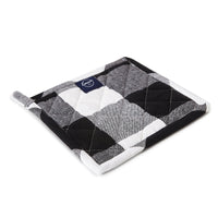 Cotton Buffalo Black Checks Pot Holders (Pack of 2)