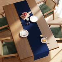Cotton Scotch Blue Table Runner (Pack of 1)