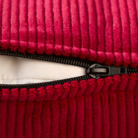 Corduroy Red Cushion Cover