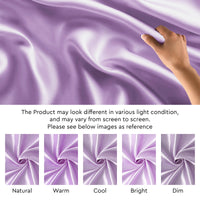 Satin Polyester Silk Lilac Fabric