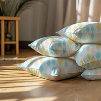 Micro Teardrops Turq Cushion Cover
