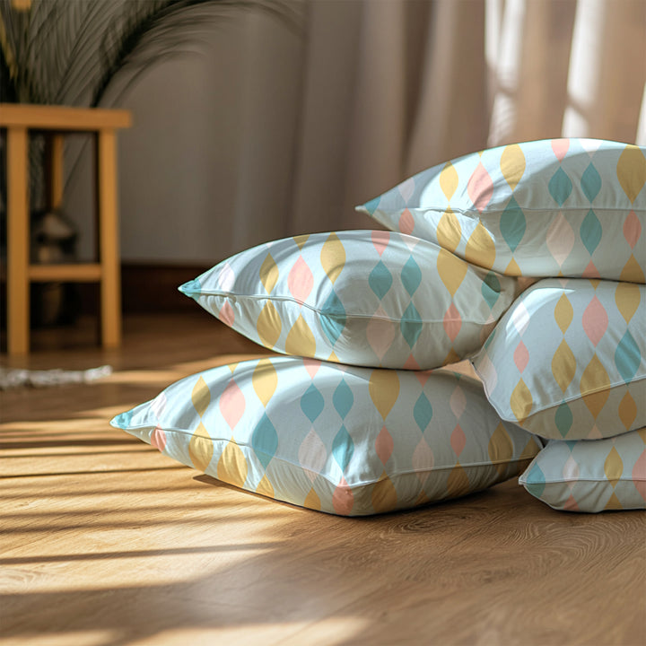 Micro Teardrops Turq Cushion Cover