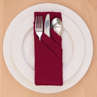 Cotton Rich Maroon Table Napkins (Pack of 4)