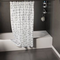 Polyester Blackbirds Shower Curtain (Pack of 1)