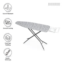 Cotton Grey Ironing Board Cover (Pack of 1)
