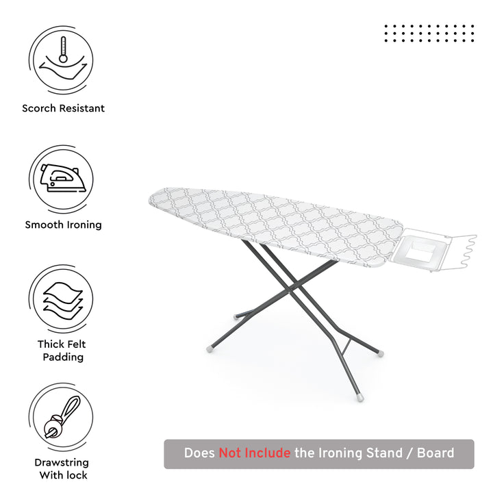 20s Sheeting White Tiles Ironing Board Cover