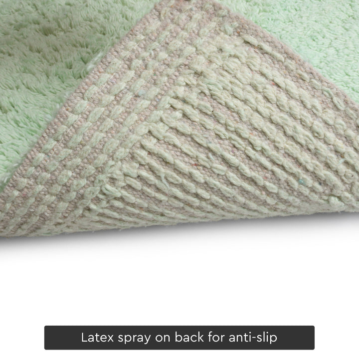 Cotton Sage Green Bathmat (Pack of 2)