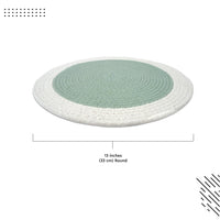 Cotton Sage & Off White Placemat (Pack of 4)