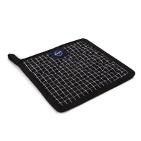 Cotton Butcher Checks Black Pot Holders (Pack of 2)