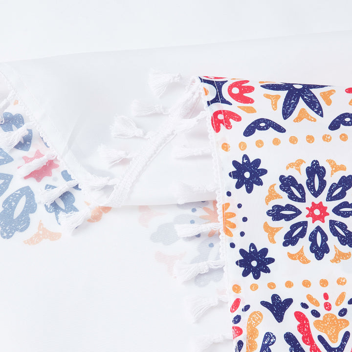 Polyester Boho Bright Curtain (Pack of 2)