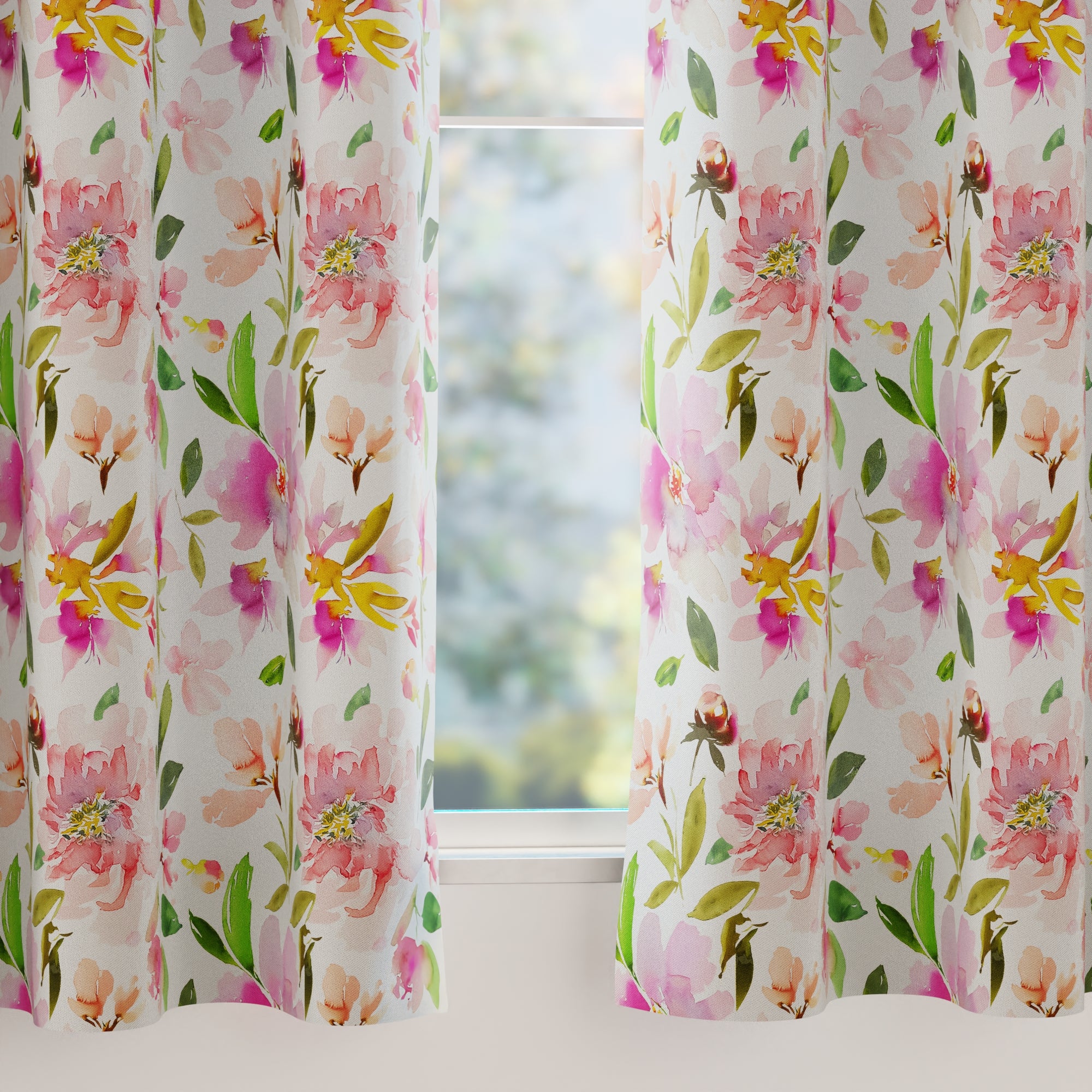 Blackout Polyester F1 Spring Curtain (Pack of 2)