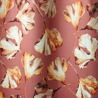 Blackout Polyester Gingko Plum Fabric 1 Meter