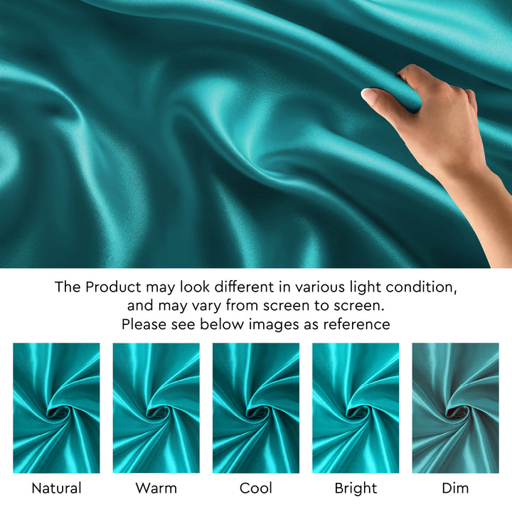 Satin Polyester Silk Azul Fabric