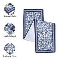 Cotton Indigo-02 Table Runner (Pack of 1)