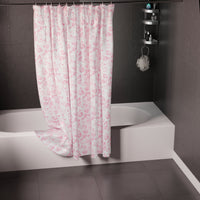 Polyester Carnations Shower Curtain (Pack of 1)