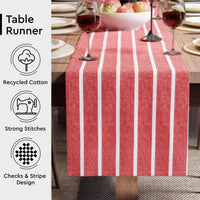 RC Yarn-Dyed Roma Red Stripes Table Runner (Pack of 1)