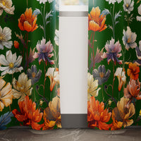 Blackout Polyester J2 Green Curtain (Pack of 2)